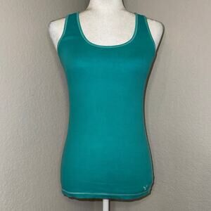 Vintage Y2K American Eagle Boyfriend Tank Women's Size Medium Teal Green
